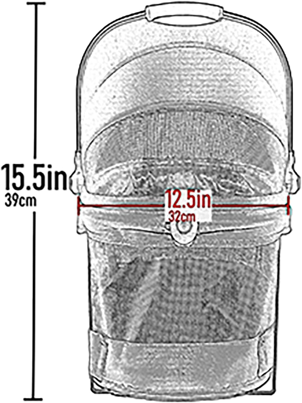 Pet Gear No-Zip View 360 Ultra Lite Pet Safety Carrier and Car Seat for Small Dogs and Cats, Snap-Button Entry, 15 Inches, Bright Purple