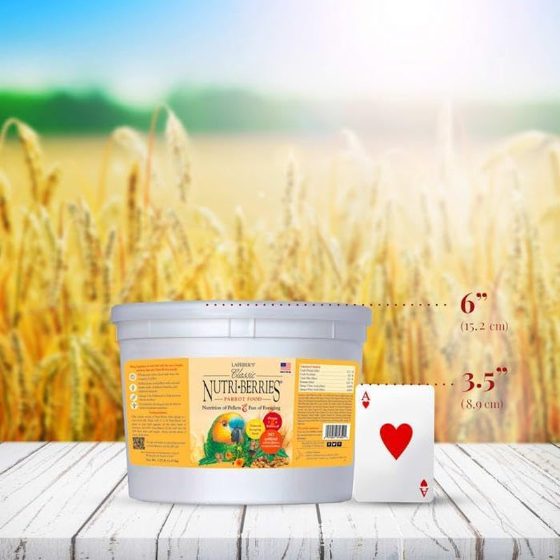 'S Classic Nutri-Berries Pet Bird Food, Made with Non-Gmo and Human-Grade Ingredients, for Parrots, 3.25 Lb