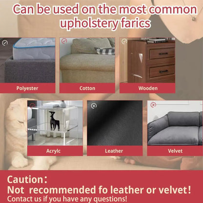 AISOON 12 Pack anti Cat Scratch Furniture Protector, Couch Protector from Cat Claws - Heavy-Duty, Easy-To-Apply Scratching Deterrent and Shield for Sofa Corners, Walls, Doors- with 50 Twist Pins