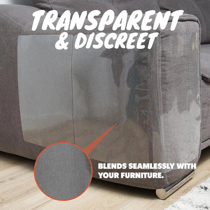 AISOON 12 Pack anti Cat Scratch Furniture Protector, Couch Protector from Cat Claws - Heavy-Duty, Easy-To-Apply Scratching Deterrent and Shield for Sofa Corners, Walls, Doors- with 50 Twist Pins